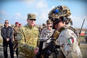 Iraq, Task Force ‘’PRAESIDIUM’’, visita del comandante della coalizione anti ISIS