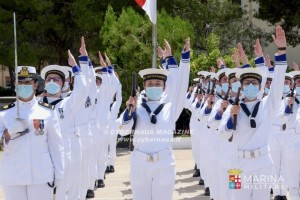 Hanno giurato gli allievi del 22° e del 23° corso normali marescialli Marina Militare